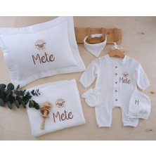 Momand Design 6 Lı Set Erkek Bebek Isimli Müslin Hastane Çıkışı