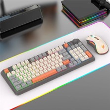 K820 LED Işıklı Modlu Oyuncu Klavye Mouse Seti USB Girişli Kablolu