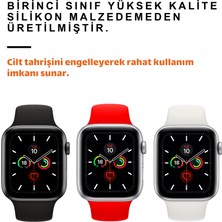 Ewec Üçlü Set | Apple Watch 3 4 5 6 7 8 9 Se 38-40-41 mm ve Series 10 (42 Mm) Uyumlu Silikon Kordon Seti
