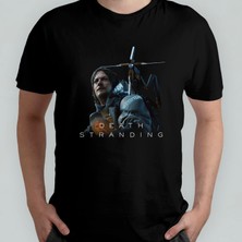 Pixxa Death Stranding  Pamuklu Bisiklet Yaka T-Shirt Model 1