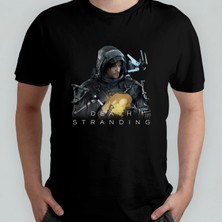 Pixxa Death Stranding  Pamuklu Bisiklet Yaka T-Shirt Model 2