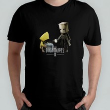 Pixxa Little Nightmares 2  Pamuklu Bisiklet Yaka T-Shirt Model 1