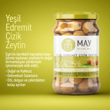 Yeşil Edremit Çizik Zeytin – 1 KG | MAY Olive Oil  | Taze, Katkısız, Ege’nin Seçkin Lezzeti