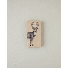 Cute Deer Kağıt 12'li Kağıt Peçete  Siyah
