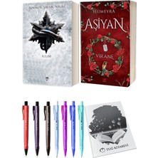 Aşiyan 1 Virane Ciltli ve Içinde Bir Sen 4 Azlem Ciltli Binnur Şafak Nigiz 2li Set