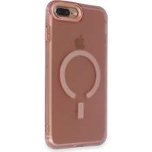 FUJİMAX Apple iPhone 7 Plus Kılıf Metal Lens Çerçeveli ve Tuşlu Wireless Şarj Özellikli Sert Pc Troy Kapak