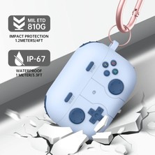 34center Airpods 4.nesil Uyumlu Silikon Kılıf Anahtarlıklı Kılıf [gampad Tasarımı]