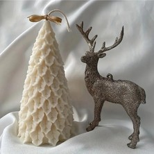Viollet Art And Design Noel Ağacı Mum Dekoratif Çam Ağacı Mum Yılbaşı Mum