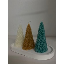 Viollet Art And Design Noel Ağacı Mum Dekoratif Çam Ağacı Mum Yılbaşı Mum