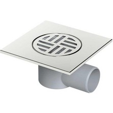 MaxiFlow Yer Sifon Scala Ø50 15*15CM Pas.ızgara Yan