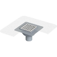 MaxiFlow Yer Sifon Fileli Ø100 10*10CM Pas.ızgara Alt