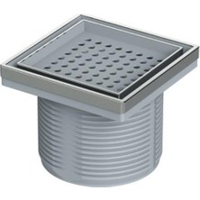 MaxiFlow Sifon Üst Gövde Elit Ø100 10*10CM Pas.ızgara