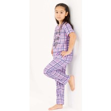 Yeni İnci Kız Çocuk Viskon 2'li Pijama Takımı