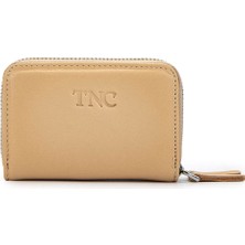 Tamer Tanca Unisex Deri Bej Cüzdan 1039 222 Erk Czdn Sk24-25 Bej Dr
