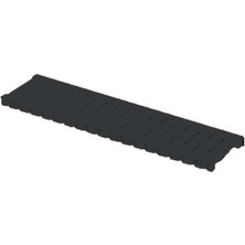 MaxiFlow Drenaj Plastik Kanal Izgarası 130*500 mm Siyah