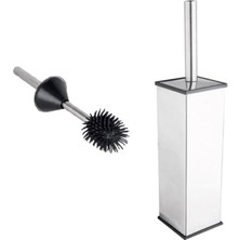 MaxiFlow Klozet Fırça Akıllı Kapak Kare 8*8*37CM 304