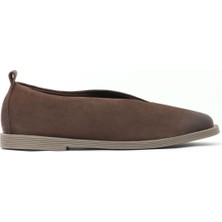 Bueno Shoes Kahverengi Nubuk Kadın Babet 01WD4201 01WD4201