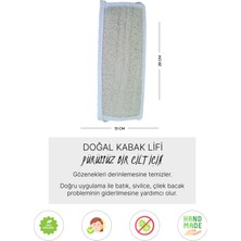 Bilian Doğal Kabak Lifi Uzun Sırt Kese, Banyo Kesesi, Organik, Cilt Bakımı