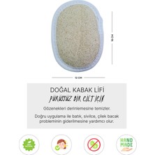 Bilian Doğal Kabak Lifi Oval Kese, Banyo Kesesi,  Organik, Cilt Bakımı