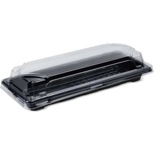 Gizpak Sushi Kabı Platik Servis Seti Orta 9 x 21 cm