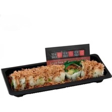 Gizpak Sushi Kabı Platik Servis Seti Orta 9 x 21 cm