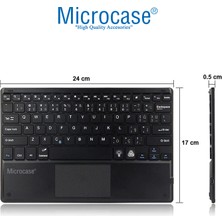 Microcase Tablet ve Telefonlar Için Rgb Işık Şarjlı Touchpadli Türkçe Bluetooth Klavye 24 Cm- AL2897