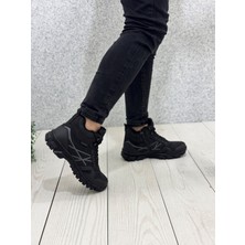 Siyah Füme Içi Kürklü Fermuarlı Unisex Bot