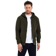 Yakamor Erkek Polar Fermuarlı Kolu Lastikli Sweat