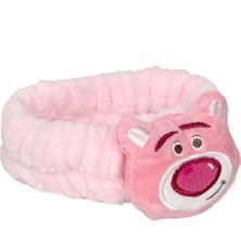 Toyaş Lotso Bear Peluş Bandana Makyaj Spa Saç Bandı Açık Pembe