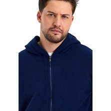 Yakamor Erkek Polar Fermuarlı Kolu Lastikli Sweat
