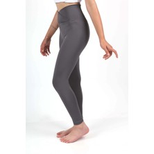 Kız Çocuk Yüksek Bel Kruvaze Kemer, Koşu, Yürüyüş,  Casual, Spor, Atletik, Egzersiz, Fittness Tayt