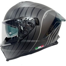 Sway 865 Space Black White Kask