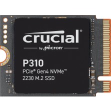 Crucial Yeni 2024 P310 1tb Pcıe Gen4 2230 Nvme M.2 SSD - 7.100 Mb/sn'ye Kadar - Konsolunuzu Yükseltin - Dahili Katı Hal Sürücüsü (Pc) - CT1000P310SSD2​