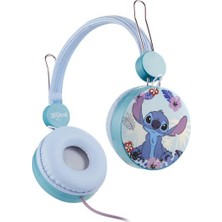 Volkano Disney Stitch Kablolu Kulaklık Çocuk Kulaklığı Lisanslı Hediye Stıckerlı  DY-10903-ST