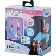 Volkano Disney Frozen Karlar Ülkesi Kablolu Kulaklık Çocuk Kulaklığı Lisanslı Hediye Stıckerlı  DY-10903-FR3