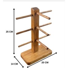 Seven Madame Doğal Ahşap 3'lü Gözlük Standı