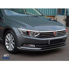 Ebal Oto Vw Passat B8 Krom Ön Panjur+ Far Üzeri Çıta 3 Prç. 2015-2019 Arası P.çelik