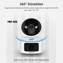 Heiman HM-426 Çift Kameralı Wifi Ptz Gece Görüşlü Bebek Kamerası