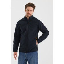 Alexandergardı Dik Yaka Fermuarlı Astarsız Içi Polar Su Itici Softshell Kumaş Mont (E24-MNT-02)