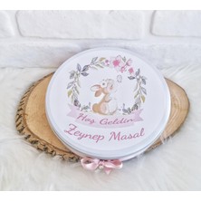 Bunny 80 Adet İsme Özel Tavsan Konseptli Hediyelik Kiz Bebek Hosgeldin Çikolatasi
