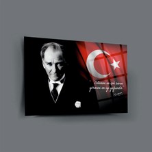 Ada 45 Dizayn Mustafa Kemal Atatürk Pleksi Cam Tablo