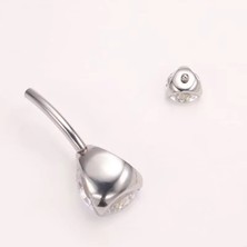 Janset Aksesuar F136 Titanyum Damla Model Göbek Piercing - Titanyum Göbek Piercing - Taşlı Göbek Piercingi