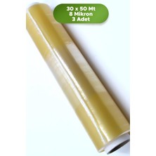 Moypak Esnek 30 x 50 mt Gıda Temasına Uygun 3 Adet Sarı Gıda Mutfak Streç