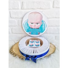Bunny 200 Adet İsme Özel Patron Bebek Temali Hosgeldin Erkek Bebek Hediyelik Hosgeldin Dogumgunu Çikolata
