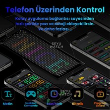 Pixel LED Panel Dijital Ekran Yazı ve Animasyon Eklenebilen Telefon kontrollü Yapışkanlı 16*32 led