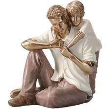 Porland Baba&oğul Krem&bronze Biblo 8,5X12 cm