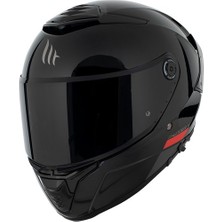 mt Thunder 4 Sv Solid A1 Gloss Black Şeffaf Vizörlü Kask