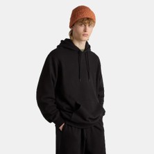 Vans Erkek Siyah Kapüşonlu Sweatshirt Men's Vans Original Standards Loose Po Black Sweatshirt VN000GE8BLK1
