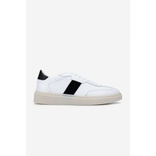 Valmenti Erkek  Deri Beyaz Sneakers & Spor Ayakkabı 698 1147-1 Erk Ayk SK24-25 Beyaz