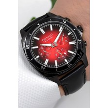 Ferrucci Siyah Fonksiyonlar Aktif Deri Kordon Erkek Kol Saati 3 Atm- Bileklik Hediyeli ZMFER169